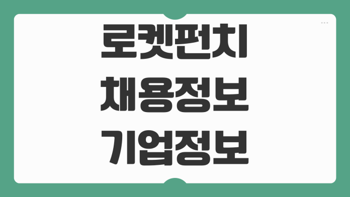 로켓펀치 채용정보 기업정보 활용법 개발자 취업 이직 플랫폼 사용 팁