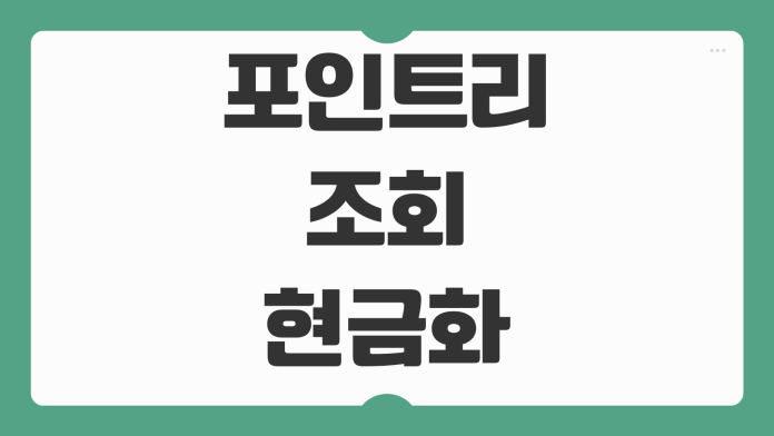 KB 포인트리 조회 현금화 방법 계좌입금 전환 사용처 수수료 여부 정리