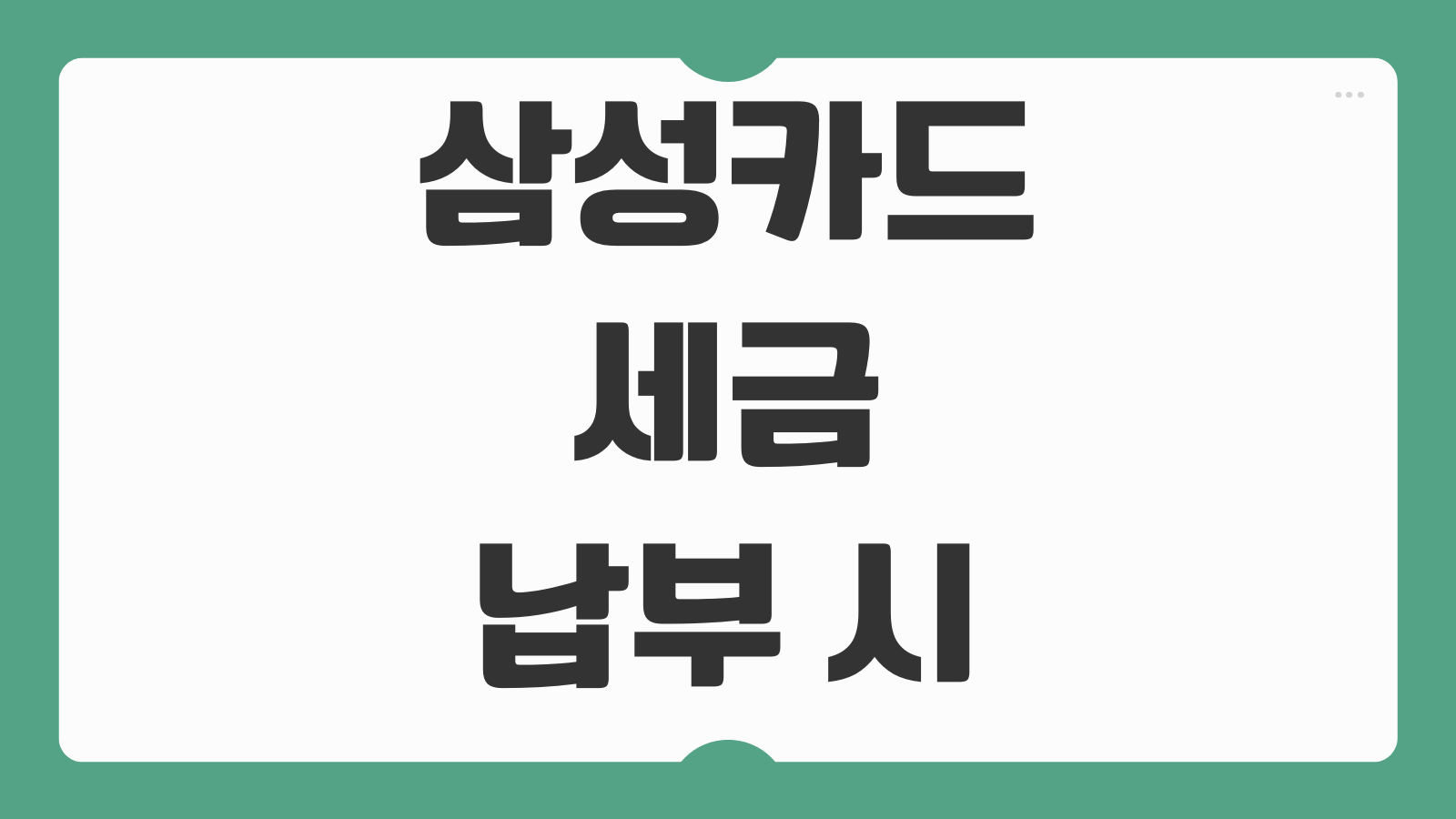 삼성카드 세금 납부 시 무이자할부와 지방세 국세 혜택 차이까지 정리
