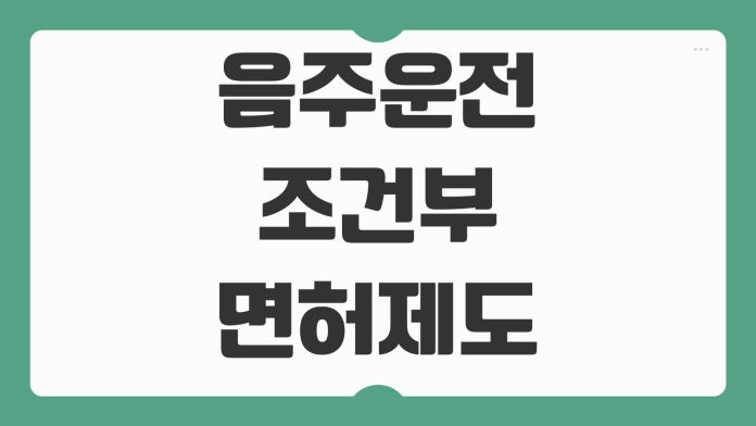 음주운전 조건부 면허제도 시행일자 음주측정기 설치 기준 대상 처분 정리 음주운전 조건부 면허제도 시행일자 음주측정기 설치 기준 대상 처분 정리