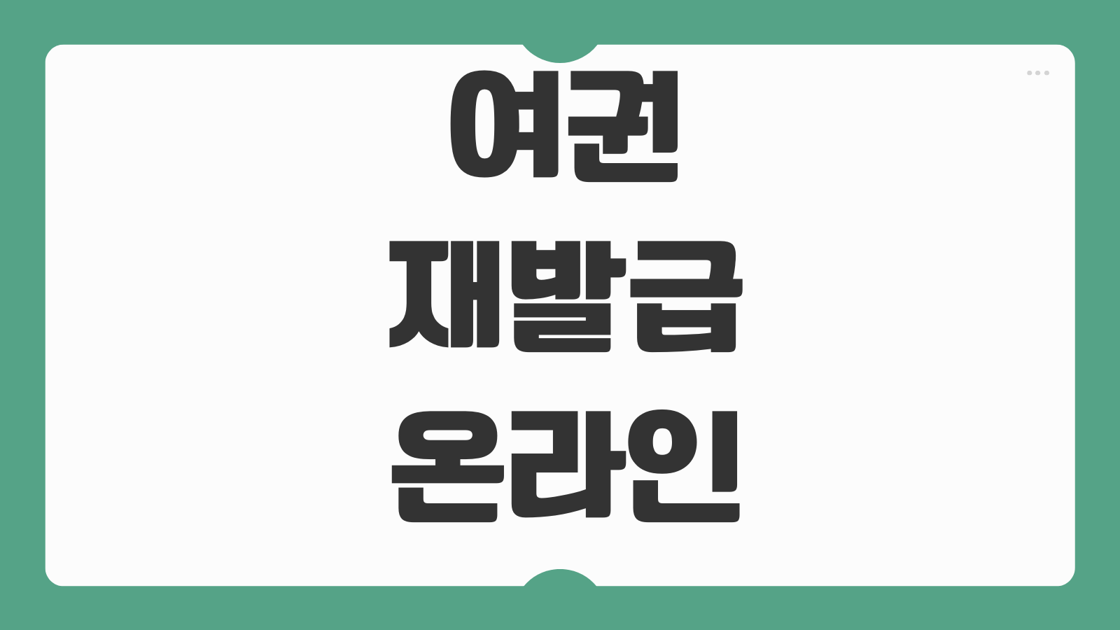 여권 재발급 온라인 신청 준비물 수령기간 사진규격 대리수령 가능여부