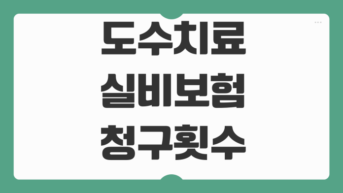 도수치료 실비보험 청구횟수 비급여 한도 병원서류 접수누락 줄이는법