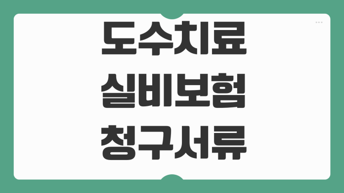 도수치료 실비보험 청구서류 보장횟수 비급여 자기부담금 병원영수증 도수치료 실비보험 청구서류 보장횟수 비급여 자기부담금 병원영수증