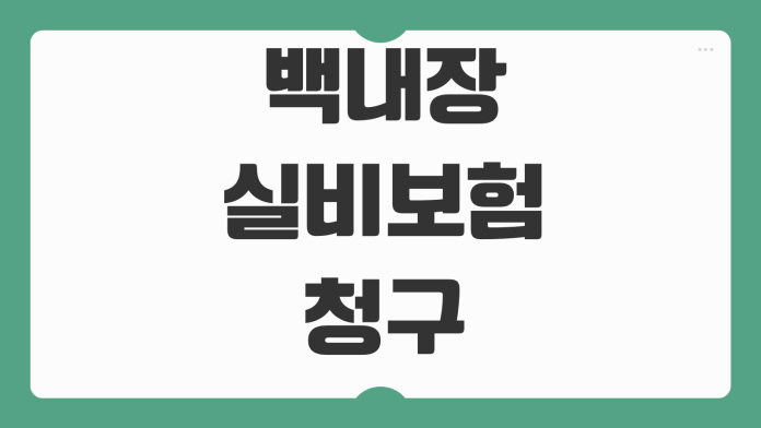 백내장 실비보험 청구 입원통원 인정기준 수술비 보장서류 분쟁포인트