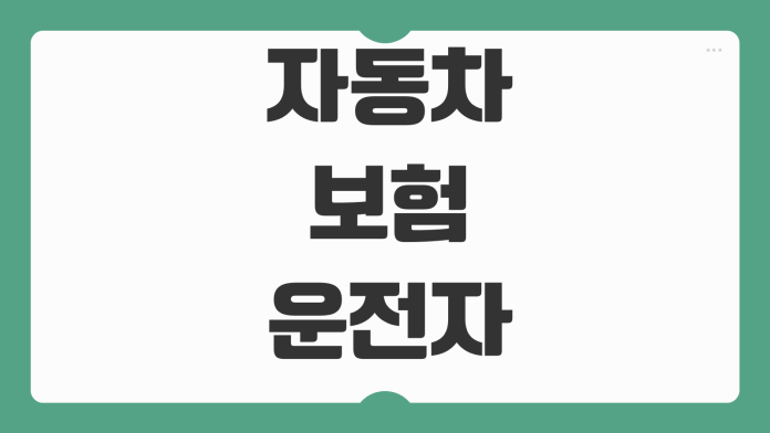 자동차보험 운전자범위 변경방법 부부한정 가족한정 보험료 차이 적용시점 자동차보험 운전자범위 변경방법 부부한정 가족한정 보험료 차이 적용시점