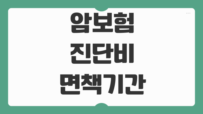 암보험 진단비 면책기간 감액기간 갱신형 비갱신형 보험료 비교요소 암보험 진단비 면책기간 감액기간 갱신형 비갱신형 보험료 비교요소
