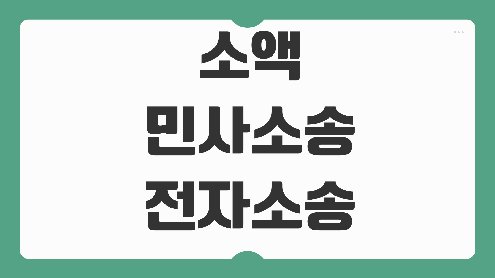 소액민사소송 전자소송 접수방법 청구금액 계산 서류준비 진행순서